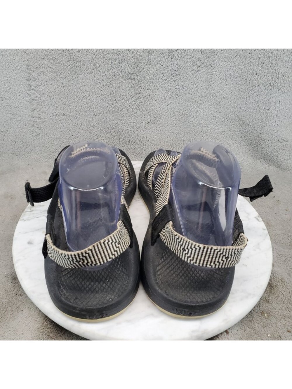 Chaco Shoes Womens Size 9 Z/Cloud 2 Black White Textile Sandals *Read* - Picture 5 of 12